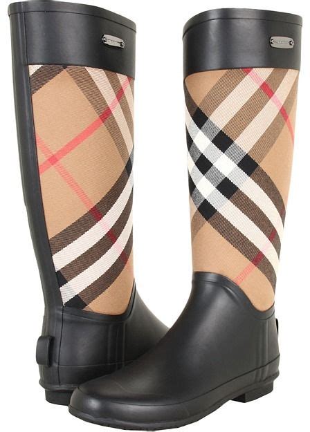 burberry check panel rainboots|burberry neoprene boots.